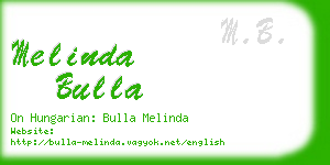 melinda bulla business card